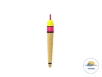 چوب پنبه ماهیگیری یک ابزار شناور بوده و به ماهیگیر کمک میکند تا موقعیت طعمه را در آب شناسایی کند و در صورت گرفتن ماهی واکنش نشان دهد در انتهای خط ماهیگیری استفاده میشود و به گونه ای طراحی شده که به راحتی روی سطح آب بماند.